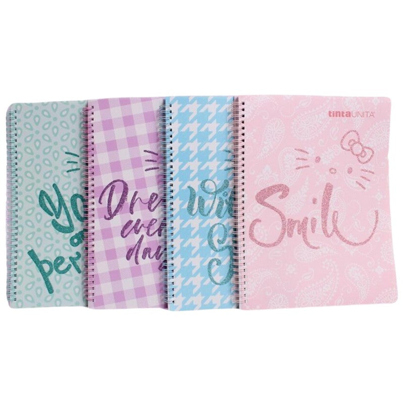 Maxi Quaderno Spiralato Hello Kitty A4 80 Fogli 80gr - Tinta Unita