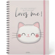 Quaderno Legami Spiralato Maxi Trio Kitty, A4, 204 Pagine, Rigatura 3 In 1, 100gr