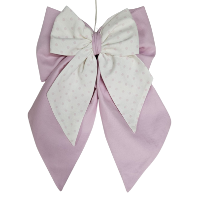 Fiocco Nascita A Pois Rosa