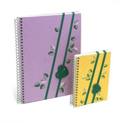 Blocco Notes Con Spirale Ed Elastico I Love Green 110 Fogli 18x25 Cm - Carta Riciclata - Colori Assortiti