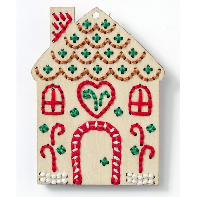 Kit Formina In Legno Ricamabile - Casa Di Pan Di Zenzero