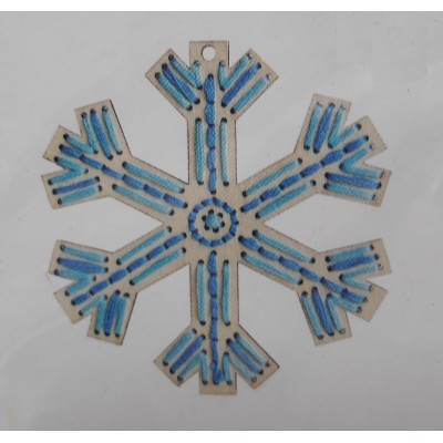 Kit Formina In Legno Ricamabile – Fiocco Di Neve
