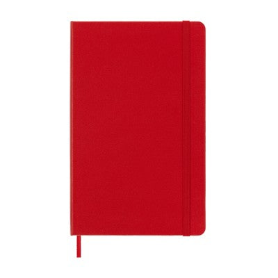 Taccuino Large Classic Fogli Bianchi Moleskine Copertina Rigida 240 Pagine 70gr Nero / Rosso