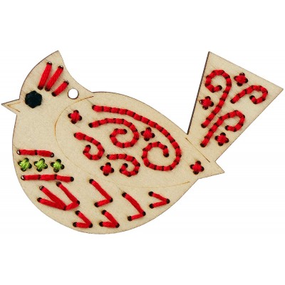 Kit Formina In Legno Ricamabile – Uccellino