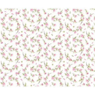 Tessuto Stampato Jersey Capriccio Ramage Cm 35 X 50 Renkalik