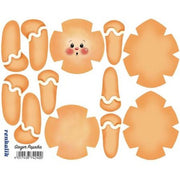 Panno Kraft 3d Renkalik Mini - Ginger Paprika - 20 X 25 Cm