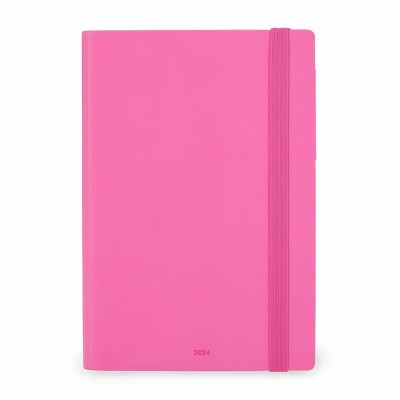 Agenda Giornaliera Medium Legami 2024 Bouganvillea, 12 Mesi - Fucsia