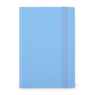 Agenda Settimanale Medium Legami 2024 Crystal Blue, 12 Mesi - Azzurro