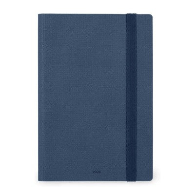 Agenda Settimanale Medium Legami 2024 Galactic Blue, 12 Mesi - Blu