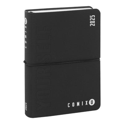 Agenda Giornaliera Mini Comix U Yourself 2024 / 2025, 16 Mesi - Nero / Bianco