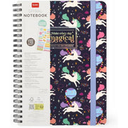 Legami - Quaderno A Righe Con Spirale Large - Formato A5, Spiral Notebook, 15 X 21 Cm, Tema Unicorn