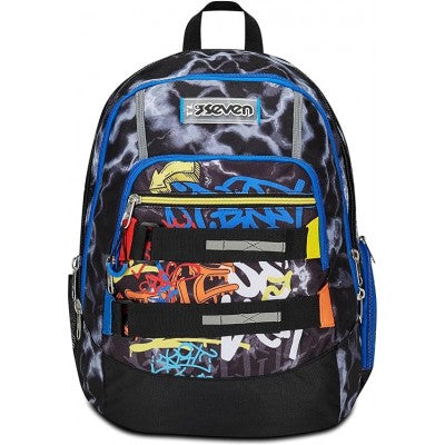 Zaino Seven Mark On Boy – Nero Giallo