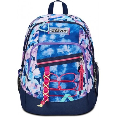 Seven Zaino Scuola Advanced, Custom Cloud, Viola Fucsia