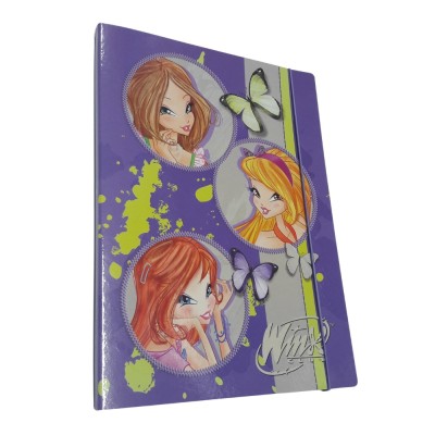 Cartellina 3 Lembi Con Elastico Winx