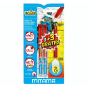 Set 2 Penne Cancellabili Ricaricabili – Rosso + 2 Ricariche + 1 Gomma - Mitama Goody
