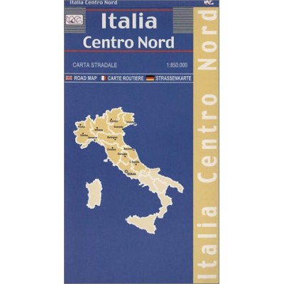 Italia Centro Nord Carta Stradale 1:850.000 Multilingua