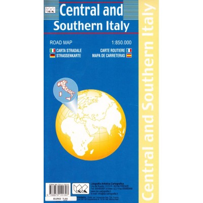 Italia Centro Sud Carta Stradale 1:850.000 Multilingua – Cartina Ripiegata, 23 Febbraio 2010