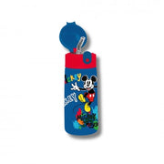 Borraccia Termica Mickey Mouse, 460 Ml In Acciaio Con Cannuccia - Seven