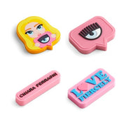 Set 4 Gomme Eyelike + Mascotte + Firma + Love Fiercely Chiara Ferragni X Pigna