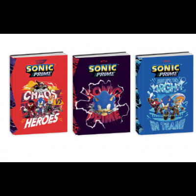 Diario Scuola Sonic Prime 10 Mesi Assortiti, 14,5x20,6 Cm - Seven