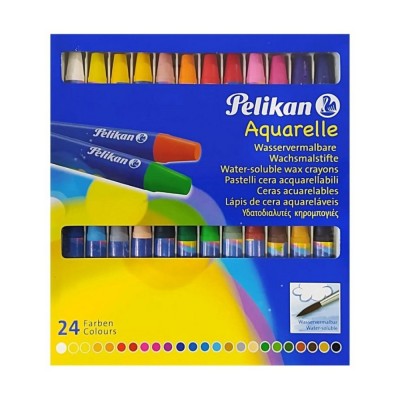 Confezione 24 Pastelli A Cera Acquerellabili – Pelikan