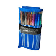 Astuccio Arrotolabile Tinta Unita 12 Pastelli Acquarellabili + 18 Pennarelli Duo Brush