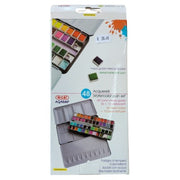 Acquarelli Wiler 1/2 Godet Set 36 Colori + 12 Colori Perlescenti - Aq48mp