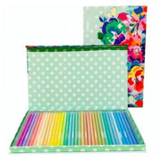 Valigetta 36 Pastelli Glitter Tinta Unita Vintage