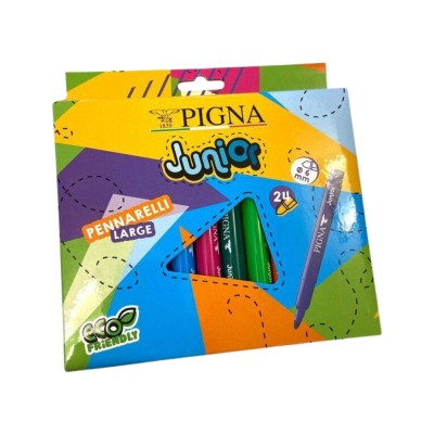 Pennarelli Large Junior Da 24 Pigna - Colori Assortiti