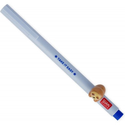 Legami - Penna Gel Con Animaletto Decorativo, Inchiostro Blu,  Tema Sloth