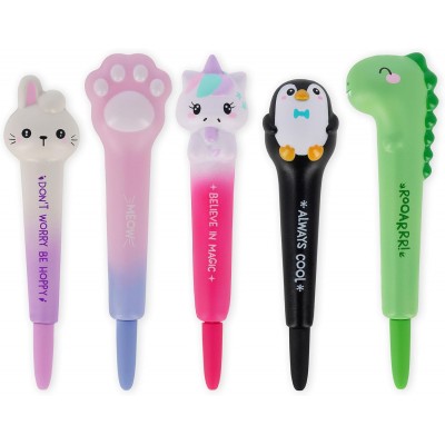 Legami - Penna Gel Antistress - Squeezies, Squishy, Penna Anti Stress, Super Morbida, Inchiostro Nero, Punta 1 Mm