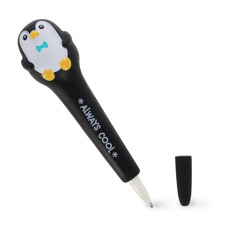 Legami - Penna Gel Antistress - Squeezies, Squishy, Penna Anti Stress, Super Morbida, Inchiostro Nero, Punta 1 Mm