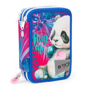 Astuccio 3 Zip Gopop Sweet Jungle