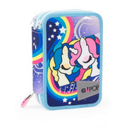 Astuccio 3 Zip Gopop Unicorn