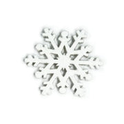 Snowflake Piccolo Bianco Glitterato - 10 Pezzi