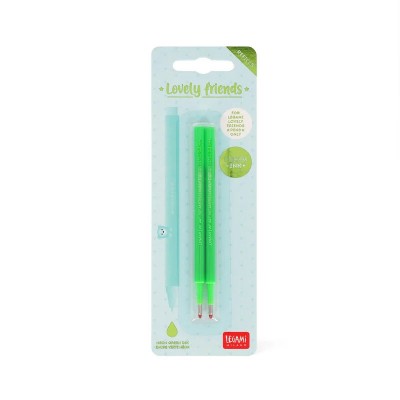Set Di Due Refill Per Penna Gel - Lovely Friends Neon Green - Legami