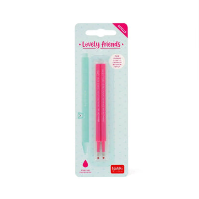 Set Di Due Refill Per Penna Gel - Lovely Friends Rosa - Legami