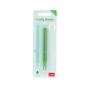 Set Di Due Refill Per Penna Gel - Lovely Friends Verde - Legami
