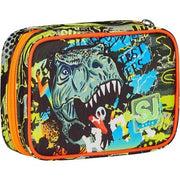 Sj Gang Astuccio Scuola Speed Pad, Verde, Nero, Rexme, Portapenne Mono Scomparto Con Plance Amovibili E Penne, Matite, Colori