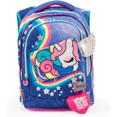 Go Pop Zaino Estensibile Round Per Bambine, Per Scuole Elementari E Medie