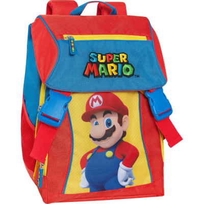 Zaino Estensibile Super Mario Blu/rosso/giallo