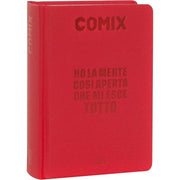 Comix - Diario Scuola 2024-2025 Mignon Giornaliero, Con Copertina Rigida, Ideale Per La Scuola Superiore, 9x12.5h Cm, Rosso
