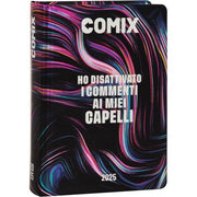 Comix - Diario Scuola 2024-2025 Mignon Giornaliero, Con Copertina Rigida, Ideale Per La Scuola Superiore, 9x12.5h Cm, Nero
