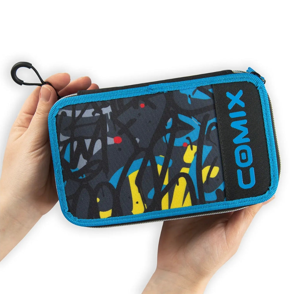 Astuccio 3 Zip Comix WBS Graffiti Completo – Nero/Blu