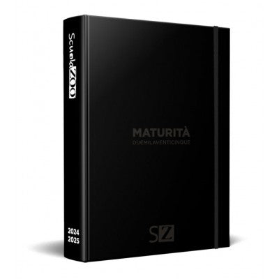 Diario Del Maturando Scuolazoo 2024/25, 12 Mesi, Nero - 11,0 X 15,0 Cm