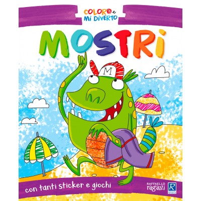 Mostri. Coloro E Mi Diverto. Con Adesivi. Ediz. Illustrata
