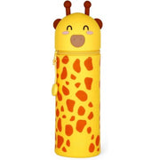 Legami - Kawaii Astuccio Scuola 2 In 1 In Morbido Silicone, Giraffa, Portapenne Da Tavolo, Chiusura Con Cerniera, H 18.5 Cm