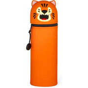 Legami - Kawaii Astuccio Scuola 2 In 1 In Morbido Silicone, Portapenne Da Tavolo, H 18.5 Cm, Tigre