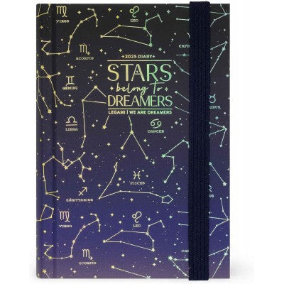 Legami - Agenda Giornaliera 2025, 12 Mesi Small Fotografica, Gennaio 2025-dicembre 2025, 9,5 X 13,5 Cm, Stars