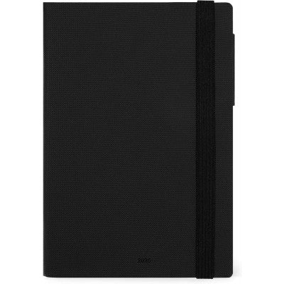 Legami - Agenda Giornaliera Grande, 12 Mesi Large, Gennaio 2025-dicembre 2025, Con Elastico, 17 X 24 Cm, Black Diamond
